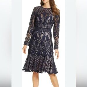 Tadashi Shoji long sleeve lace dress